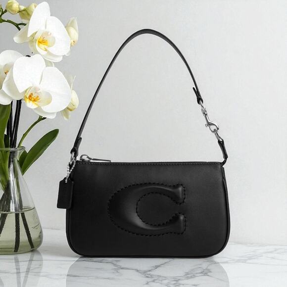 Coach Nolita 19 Purse in Black Leather CR364 - Picture 1 of 4